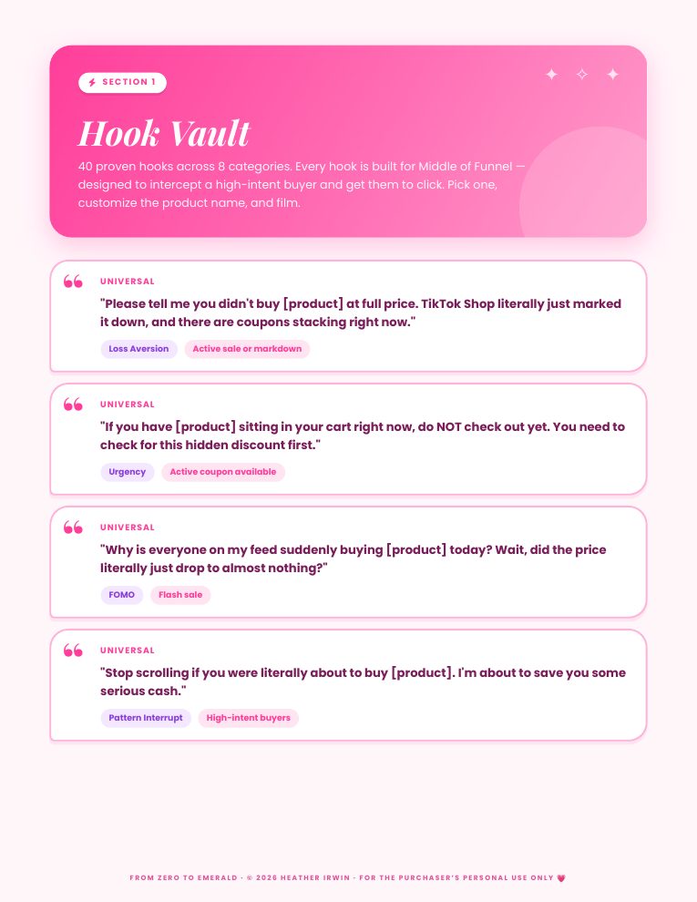 Hook Vault pages